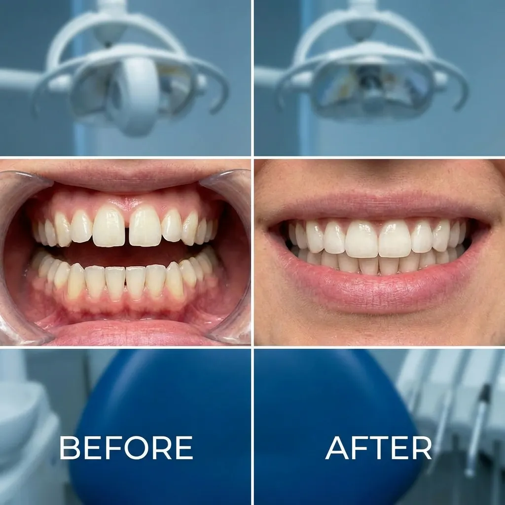 Invisalign before and after open bite correction