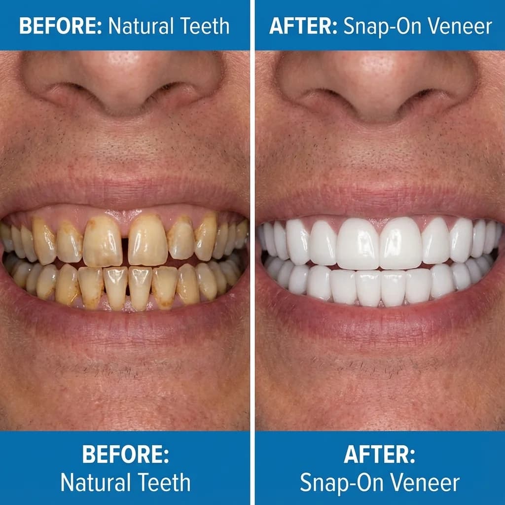 snap on veneers before and after case 3