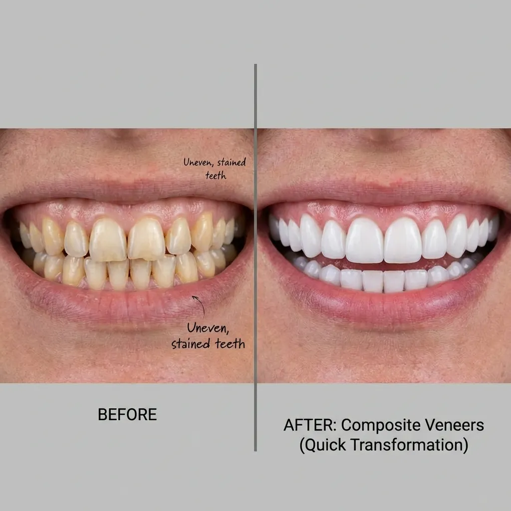 composite veneers before and after case 3