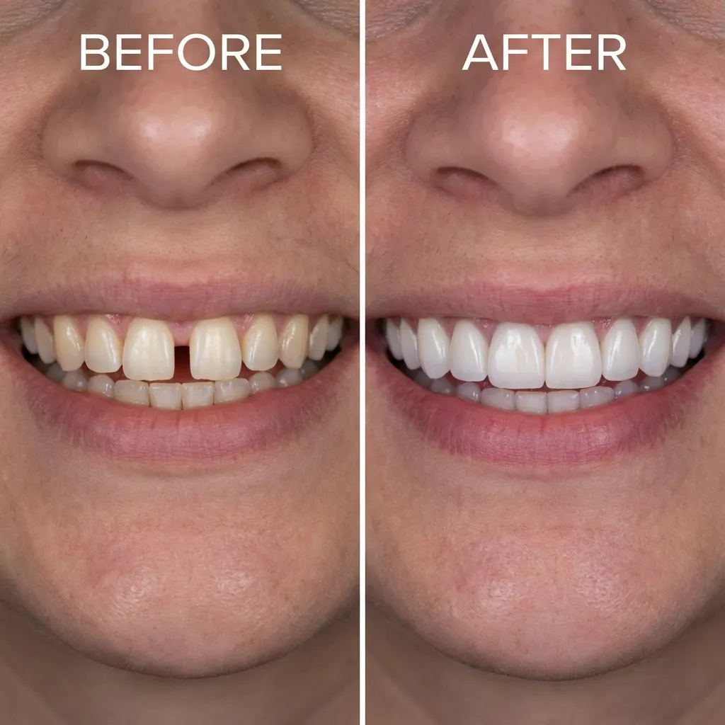 porcelain veneers before and after case 2