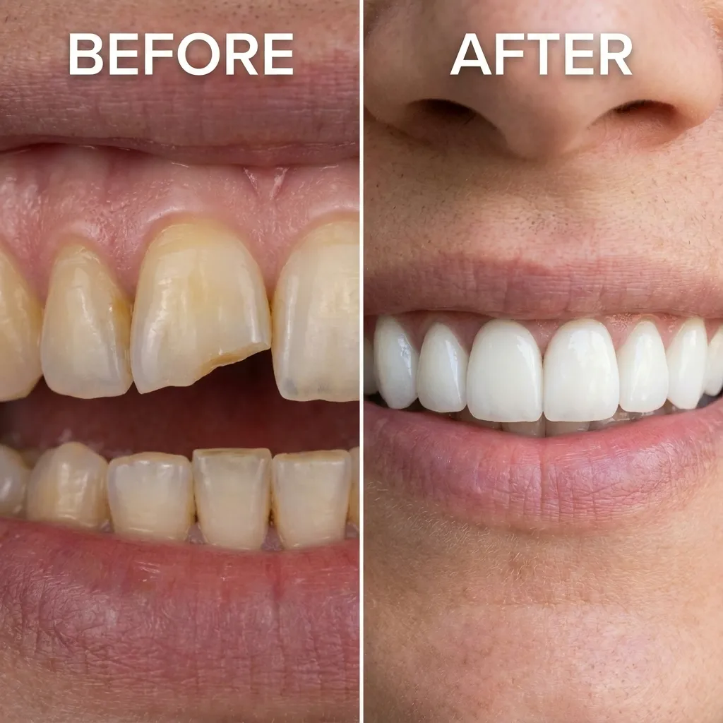 porcelain veneers before and after case 3